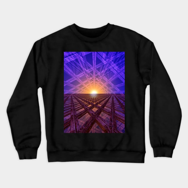 Path to the Stars Crewneck Sweatshirt by perkinsdesigns